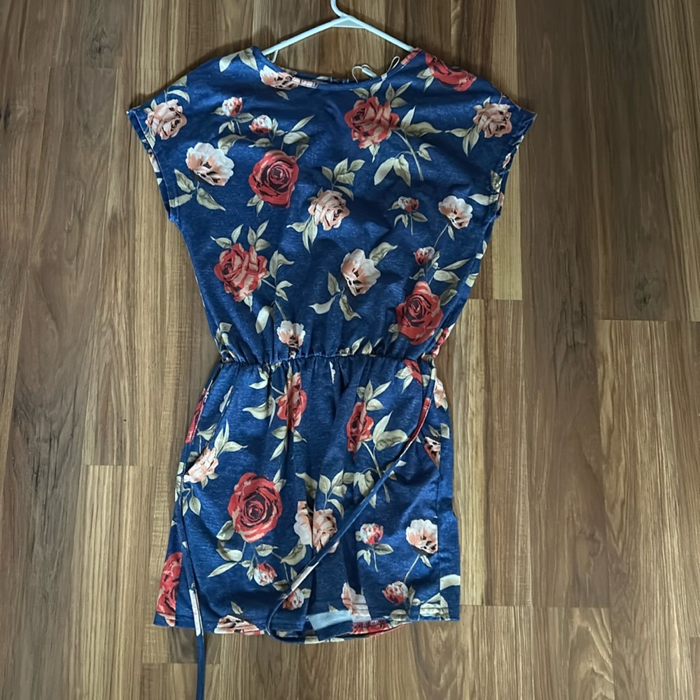 Blue Floral romper